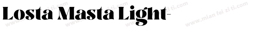 Losta Masta Light字体转换